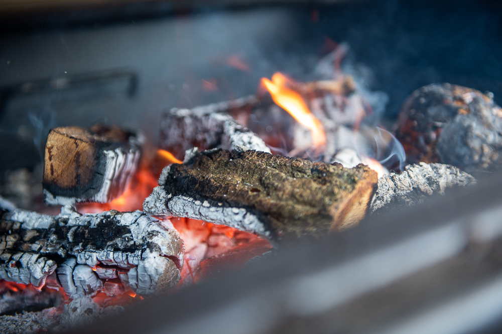 Fire with the finest woods